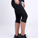 Mid-Rise Capri Fitness Leggings with Side Pockets