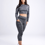 Mid-Rise Capri Fitness Leggings with Side Pockets