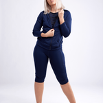 Mid-Rise Capri Fitness Leggings with Side Pockets