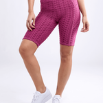 High-Waisted Scrunch Yoga Shorts with Hip Pockets