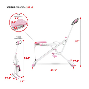 Upright Row-N-Ride® Exerciser in Pink