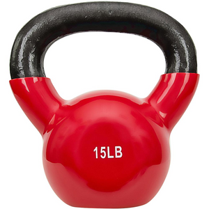 Vinyl Coated Kettle Bell - 15Lbs