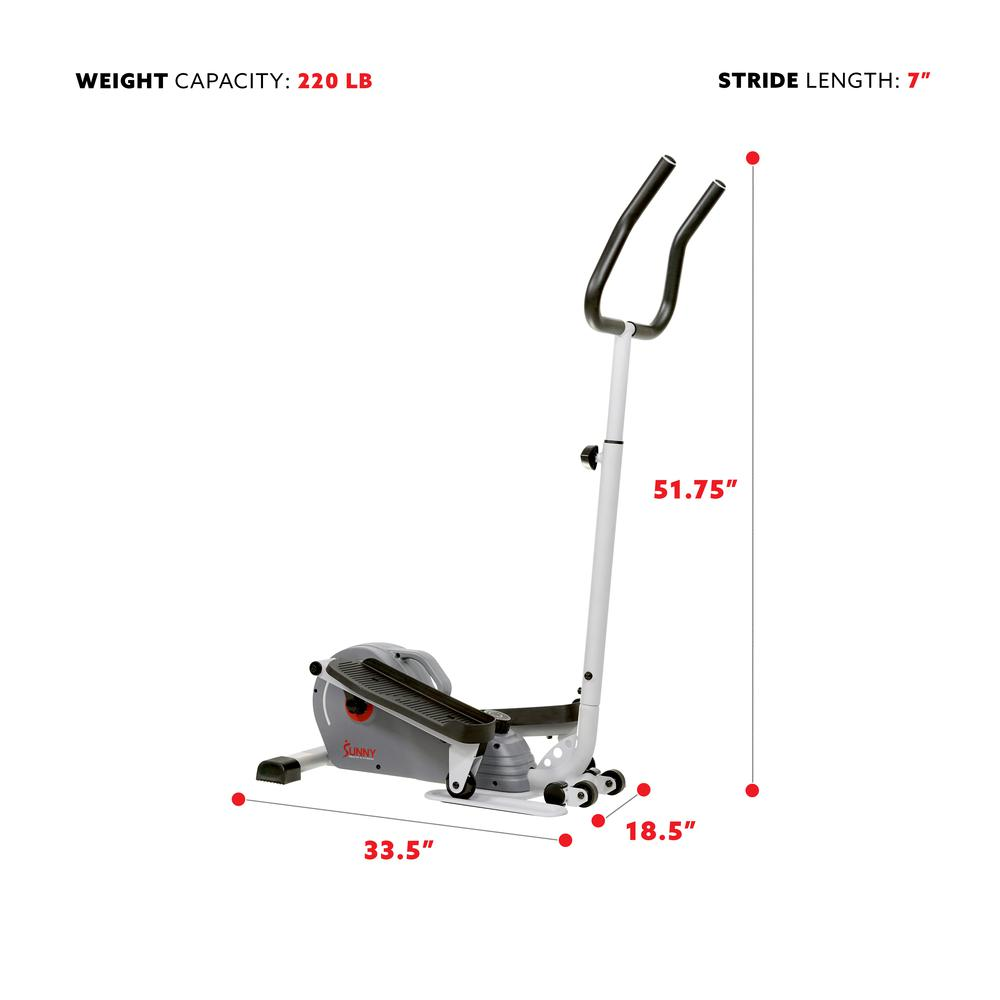 Magnetic Standing Elliptical with Handlebars