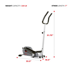 Magnetic Standing Elliptical with Handlebars