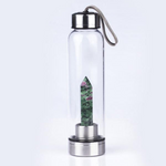 Natural Stone Infused Water In Glass Bottle