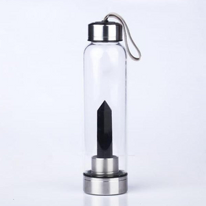 Natural Stone Infused Water In Glass Bottle