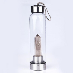 Natural Stone Infused Water In Glass Bottle