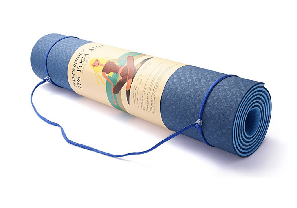 Eco Friendly Reversible Color Yoga Mat with Carrying Strap