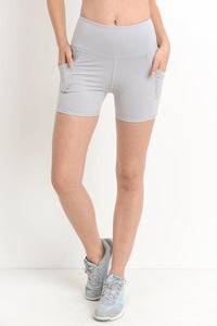 High Waist Shorts with Pockets