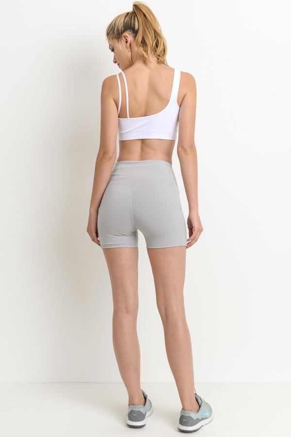 High Waist Shorts with Pockets