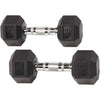 Rubber Encased Hex Dumbbell Single DB15S