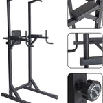 Power Tower Pull Up Strength Training Dip Stand Station